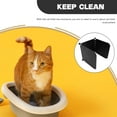 thumbnail image 5 of LULULION 3Pcs Black Cat Litter Box Enclosure Splash Guards Durable Plastic Protector, 5 of 6