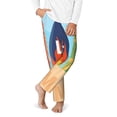 thumbnail image 2 of Yiaed Hello Summer3 Print Teenagers' Lounge Pants, Loose PJ Bottoms, Long Pajama Pants for Men-Small, 2 of 6