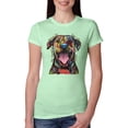 thumbnail image 1 of My Favorite Breed is The One In Need | Colorful Labrador Dog | Dean Russo Art Animal Lover Womens Slim Fit Junior Tee, Mint, XL, 1 of 5
