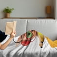 thumbnail image 3 of Dog Driver Soft Flannel Fleece Throw Blanket, Funny Puppy Riding a Motorbike with Heart Shapes Glasses and Headphones Humor, Cozy Plush for Indoor and Outdoor Use, 60" x 80", Multicolor, by Ambesonne, 3 of 5