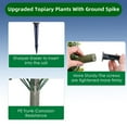 thumbnail image 4 of Danolapsi 23.6" Artificial Topiary Flower with Ground Spike Set of 2,Artificial Topiary Ball Trees with Rose Flowers, PE Fake Plants with Metal Stakes for Indoor and Outdoor Decor, 4 of 9