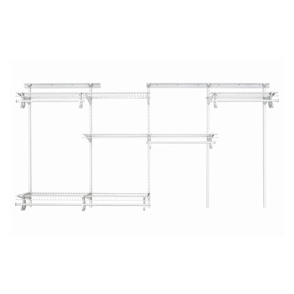ClosetMaid 8809 Closet Organizer KIt, 5 to 8 Feet, White