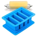 thumbnail image 3 of Washranp Silicone Butter Mold,Food Grade Large Butter Maker Mould with Airtight Lid Rectangle 4 Cavities Container for Homemade Herbed Garlic Butter, 3 of 7