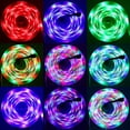 thumbnail image 6 of 8PCS 5M/16.5ft 300 LEDs Strip Lights TeqHome Color Changing RGB Lights44-Key IR Remote Control Cuttable & Dimmable IP65 Waterproof for Home Christmas Party Decoration, 6 of 12