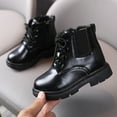 thumbnail image 2 of KaLI_store Girls Shoes Girl's Ankle Boots Low Heel Cut Out Booties Comfortable Dress Shoes A,9, 2 of 5