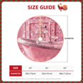 thumbnail image 2 of Xecao Glittering Pink Bathtub Pattern Christmas Tree Skirt Round Xmas Tree Mat Base Cover for Holiday Home Decorations-30", 2 of 6