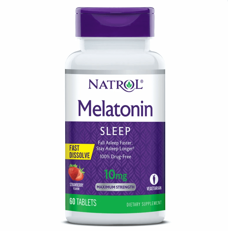 Natrol Melatonin 10mg, Fast Dissolve 60 Tabs Strawberry