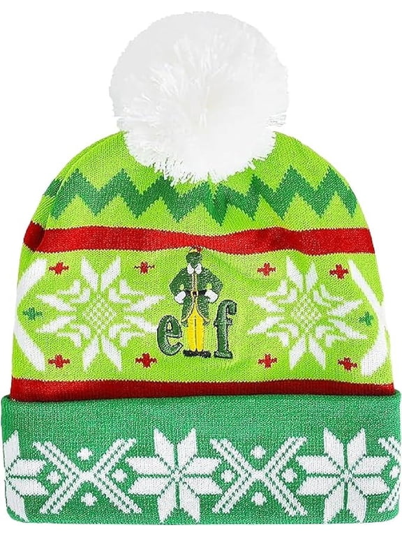 Buddy Knit Beanie Hat, Green, 1 Count
