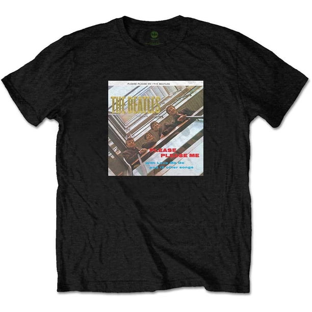 The Beatles - Camiseta Please Please Me de Algodón para Adultos Unisex (Negro)