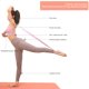 thumbnail image 3 of Banda Correa Yoga Con 8 Números Ejercicio Elástico para Forma Al Cuerpo () Rosa, 3 of 4