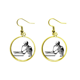 thumbnail image 1 of Esqueleto humano boceto postura sentada Ear Dangle Golden Drop Earring Jewelry Mujer Unbranded M, 1 of 3