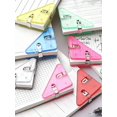 thumbnail image 2 of 10pcs/Pack Mixed Color Plastic Triangle-Shaped Clips / Folders (For Documents Or Paper), 2 of 5