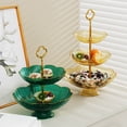 thumbnail image 4 of Versatile Double Layer Fruit Plate Fashion Fruit Organizers Practical Food Tray, 4 of 21