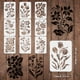 thumbnail image 2 of 9 plantillas de flores para pintar, 11,7 x 8,3 pulgadas, plantilla de dibujo de flores y hojas, plantilla reutilizable para manualidades, 2 of 6