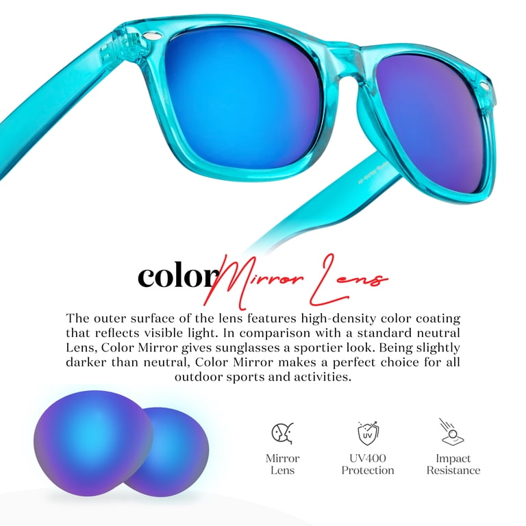 Translucent Frame Colorful Neon 80s Sunglasses for Men Women  display picture 1