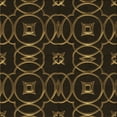 thumbnail image 1 of Ahgly Tapis d'Intérieur Lavable en Machine Carré Transitionnel Rouge Brun, 8 Pieds Carré, 1 of 7