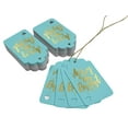 thumbnail image 3 of Inkdotpot Merry And Bright Christmas Bottle Tag Real Gold Foil Favor Hang Tags Pack Of 50, 3 of 6