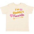thumbnail image 3 of Inktastic I'm Daddy's Favorite with Arrow and Hearts in Pink Boys or Girls Toddler T-Shirt, 3 of 5