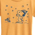 thumbnail image 3 of Peanuts - Snow Snoopy And Woodstock - Women's Short Sleeve Graphic T-Shirt, 3 of 7