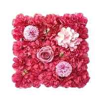 Artificial Flower Panels for Wall Backdrop - 3D Floral Mat Silk Rose Hydrangea for Home Party Wedding Birthday Photo Background, Festival & Event Wall Décor（15 * 15Inches） Harlik