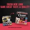 thumbnail image 4 of Cesar Loaf & Topper Chicken, Beef, & Pork Variety Pack Soft Wet Dog Food, 3.5 Oz Trays (24 Ct), 4 of 15