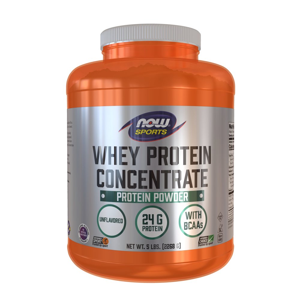 NOW Sports Nutrition, Whey Protein Concentrate, 24 G With BCAAs