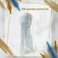 thumbnail image 2 of Headwraps surtido colores largo cola pirata sombrero unisex a prueba de viento una sola capa atractivo elegante diseño transpirable turbante gorros blanco Methold  AP008604-06B, 2 of 4