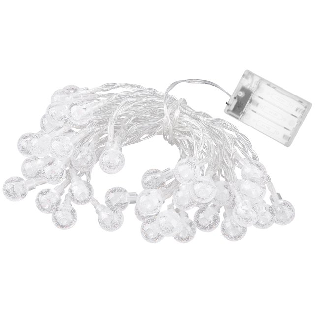 Kuymtek Bola de cristal Lámpara de cuerda Batería Bola de burbuja Decoración de lámpara de hadas (Colorido 3m) Kuymtek Iluminación del hogar multifuncional