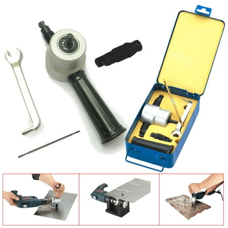 - Double Head Sheet Metal Nibbler Saw Cutter spare parts Holder Tool Power Drill Attachment Kit for Electric Drill or Air Drill