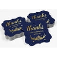 thumbnail image 4 of Inkdotpot Hang Tags Thanks For Celebrating With Us Bridal Shower-Baby Shower-Retirement-Wedding-Birthday Favor Bracket Shape Gift Tags Real Gold Foil Bonbonniere Tag Pack Of 50, 4 of 7
