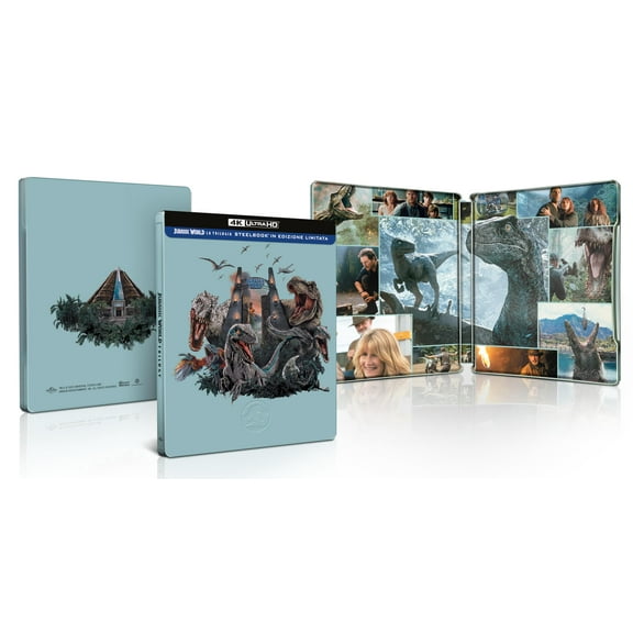 Blu-Ray 4K Uhd Jurassic World Trilogy Steelbook (3 4K Ultra Hd) (4K Ultra HD) Chris Pratt