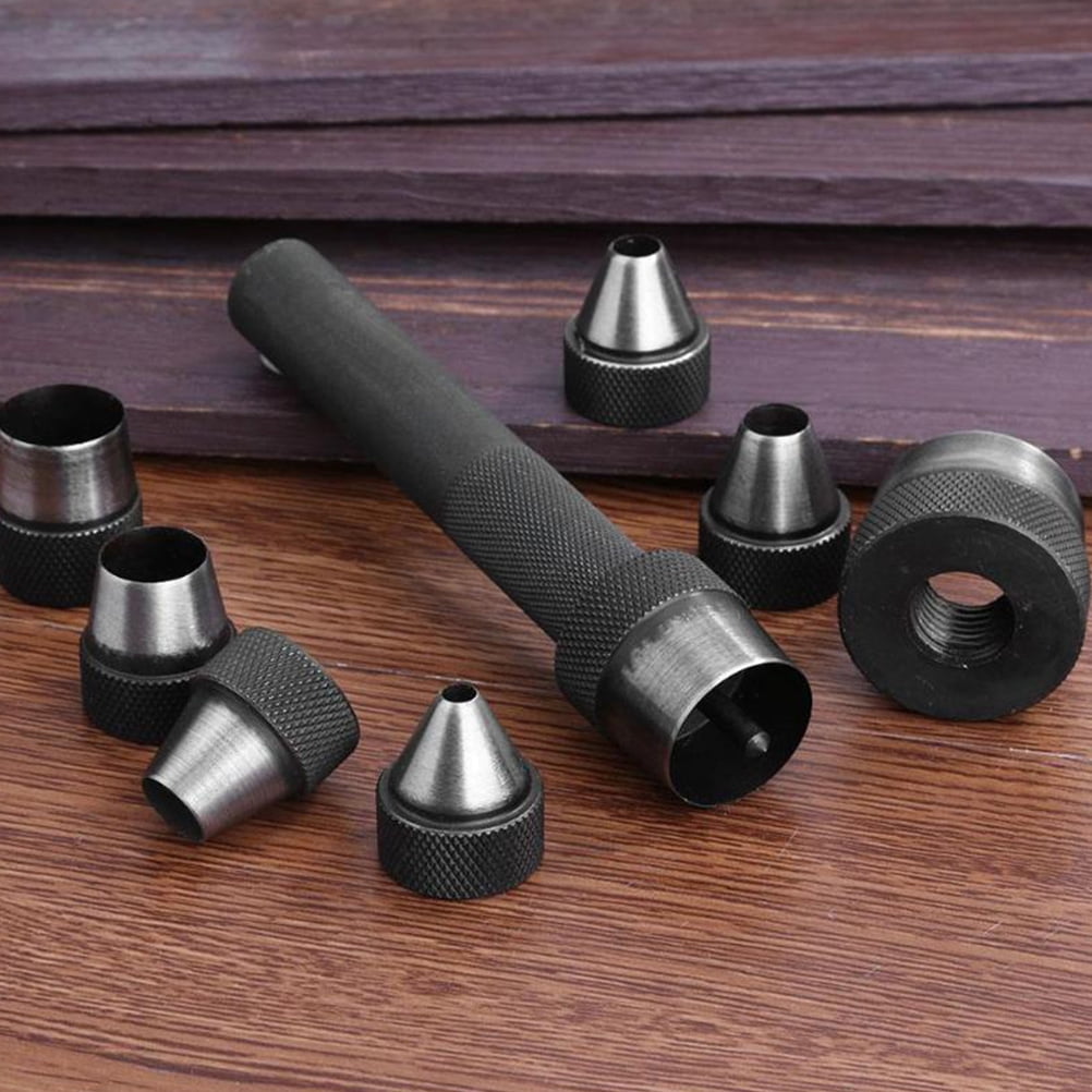 IFANLANDOR 1 Set Punch Down Tool Carbon Steel For Leatherworking And Artisans