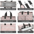 thumbnail image 4 of Canvas Tote Bag for Women with Compartments, Large Red Polka Dot Teacher Student Shoulder Bag Nurse Purses Crossbody Bags Work Laptop Book Bag Satchels Handbags, 4 of 6