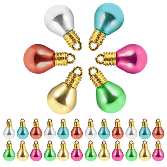 ELAYARD Plastic Christmas Bulbs Assorted Color for DIY Crafts and Xmas Decor 100Pcs