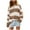 Khaki, variant on ShomPort Striped Half Zipper Sweatshirt for Women Fashion Color Block Collar Long Sleeve Sweatshirt Pullover Tops