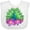 AA-White, variant on Inktastic Peacock and flowers Boys or Girls Baby Bib