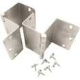 thumbnail image 4 of Swing Clear Offset Hinge, 3-1/2 Inches, 1/4" Radius Corner, Fits Doors 1-3/8" to 1-3/4" Thick, 2-Pack, Satin Nickel by Stone Harbor Hardware, 4 of 4