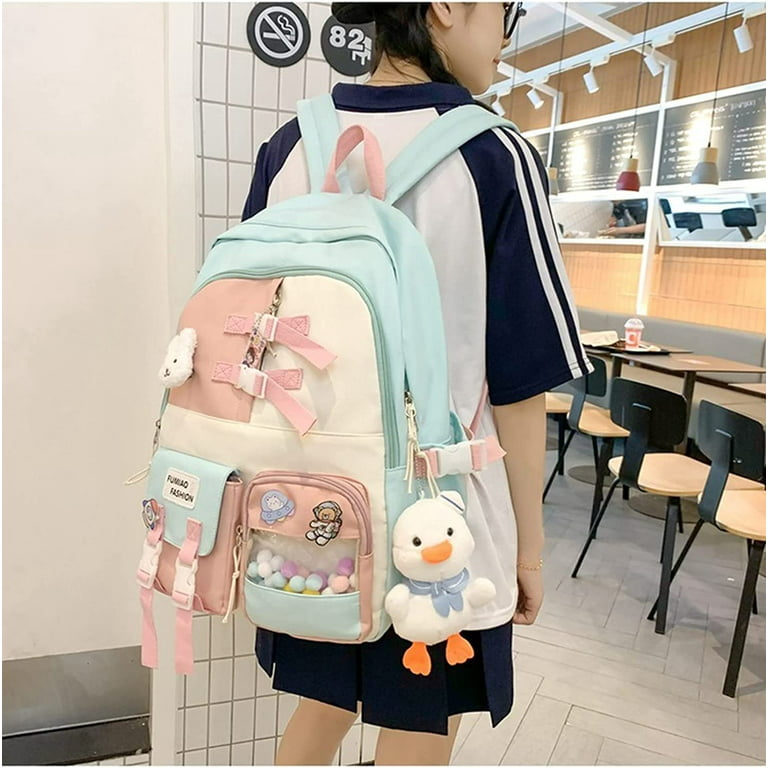 LELEBEAR Bunny Backpack, Kawaii Cute Aesthetic Preppy