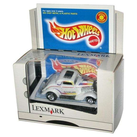 Hot Wheels Special Edition (1998) White '34 Ford Lexmark Box Toy Car
