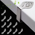 thumbnail image 1 of HRENWIVY Clips de Support de Nappe Accessoires Extérieurs en Acier Inoxydable (10 Pack), 1 of 5