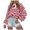 Pink, variant on Tanghaowl Women Sweatshirt Trendy Women Striped Color Block Long Sleeve Crew Neck Pullover T Shirt with Fashionable Design Black S
