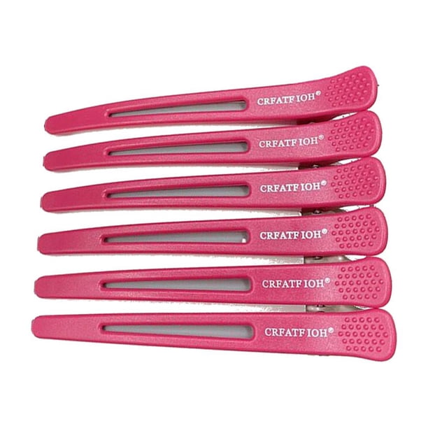 Minnieouse Pinza fija para el cabello de 6 piezas, adornos para mujer, accesorio de moda, tocado para mujer, decoración para niña, pinzas de Cuidado del cabello Rosa roja