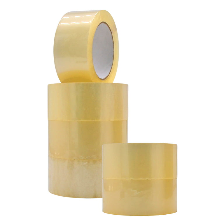 Yellow Packing Tape, Moving Tape 3 inch x 110 Yard,2.0 mil Thick, Heavy  Duty for Shipping and Storage (1 Roll)