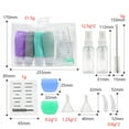 thumbnail image 2 of Fpogbef Travel Bottles Set for Toiletries, Travel Essentials Silicone Travel Bottle, 14 Pack Travel Size Containers for Shampoo, Conditioner, Lotion - Squeezable Tubes Easy Dispensing, 2 of 7
