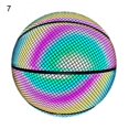thumbnail image 1 of Balón de baloncesto de piel sintética, compuesto brillante, reflectante, holográfico, decoración para el hogar y exteriores, regalos de cumpleaños, novedad de 2021 Fivean unisex, 1 of 2