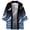 style3, variant on Multi Color Crane Print Men's Japanese Style Kimono Bathrobe for Daily Loungewear