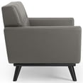 thumbnail image 2 of Ergode Engage Top-Grain Leather Living Room Lounge Accent Armchair - Gray, 2 of 5