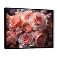 thumbnail image 2 of Designart "Pink Flowers Bouquet Delicate euphony I" Floral Floater Framed Wall Art Print, 2 of 7