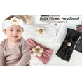 thumbnail image 3 of 3 Pcs Baby Flower Headbands Baby Girls Nylon Headband Soft Hairbands Hair Accessories for Newborn Infant Toddler Kids, 3 of 7