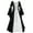 Black, variant on Homenesgenics Fashion Women Patchwork Casual Vintage Floor Length Gothic Cosplay Dress Womens Clothes under $8